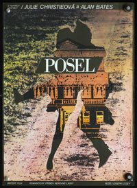 4k168 GO BETWEEN Czech 12x17 '87 directed by Joseph Losey, M. Grygar silhouette art!