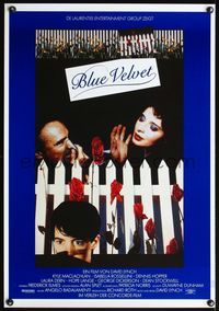 4k229 BLUE VELVET German '86 directed by David Lynch, sexy Isabella Rossellini, Kyle McLachlan