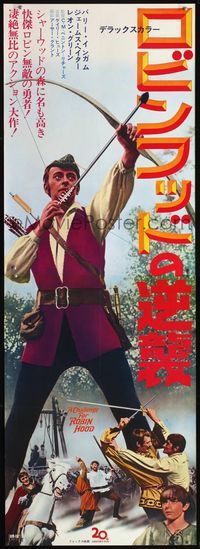 4k330 CHALLENGE FOR ROBIN HOOD Japanese 2p '67 Hammer, cool image of Barrie Ingham in title role!