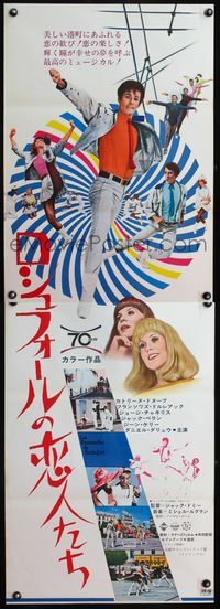 4k362 YOUNG GIRLS OF ROCHEFORT Japanese 2p '68 Jacques Demy & Catherine Deneuve, different design!