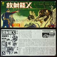4k300 THEM Japanese 10x20 '54 classic sci-fi, art of horror horde of giant bugs terrorizing people!