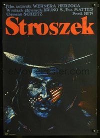 4k484 STROSZEK: A BALLAD Polish 23x32.5 '79 Werner Herzog, Pagowski art of Bruno S. in cowboy hat!