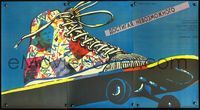 4k576 GLEAMING THE CUBE Russian '90 Christian Slater, wild art of tennis shoe on skateboard!