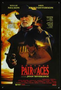 4m141 ANOTHER PAIR OF ACES video 1sh '91 directed by Bill Bixby, Willie Nelson w/gun!
