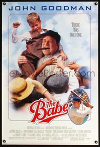 4m177 BABE 1sh '92 great image of John Goodman as Ruth, greatest baseball player of all-time!