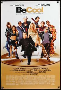 4m214 BE COOL DS 1sh '05 John Travolta, Vince Vaughn & super sexy Uma Thurman!