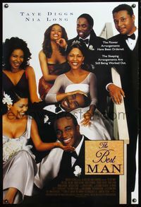 4m231 BEST MAN DS 1sh '99 Malcolm D. Lee directed, Taye Diggs, Nia Long, Terence Howard!