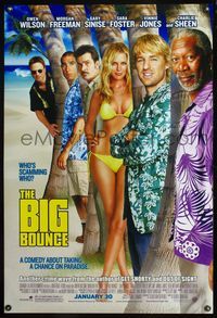 4m241 BIG BOUNCE DS advance 1sh '04 Owen Wilson, Morgan Freeman, & sexy Sara Foster in bikini!