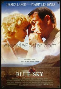 4m255 BLUE SKY 1sh '94 Tony Richardson directed, Jessica Lange & Tommy Lee Jones in the desert!