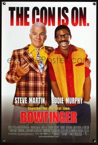 4m264 BOWFINGER 1sh '99 Frank Oz directed, wacky image of Steve Martin & Eddie Murphy!