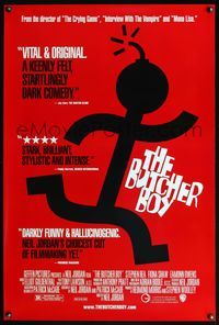 4m282 BUTCHER BOY reviews 1sh '97 directed by Neil Jordan, Irish black comedy, cool art!
