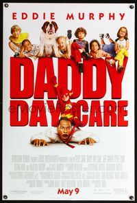 4m380 DADDY DAY CARE DS advance 1sh '03 Steve Carr directed, Eddie Murphy & wild kids!
