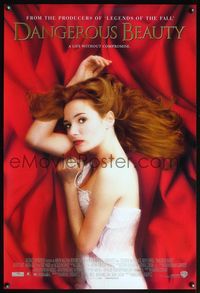 4m386 DANGEROUS BEAUTY 1sh '98 sexy Catherine McCormack on red sheets!