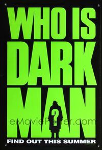 4m400 DARKMAN DS teaser 1sh '90 Sam Raimi directed, masked hero Liam Neeson!