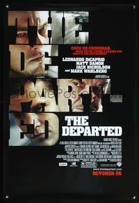 4m417 DEPARTED DS advance 1sh '06 Martin Scorsese directed, Leonardo DiCaprio & Matt Damon!