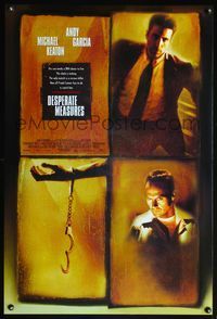 4m422 DESPERATE MEASURES DS int'l 1sh '98 cool images of Michael Keaton & Andy Garcia!