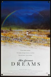 4m441 DREAMS DS 1sh '90 Akira Kurosawa directed, great image of rainbow!