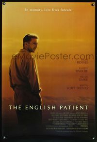 4m466 ENGLISH PATIENT Int'l 1sh '96 image of Ralph Fiennes, Anthony Minghella directed!