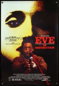 4m478 EVE OF DESTRUCTION DS 1sh '91 Gregory Hines, creepy face in background!