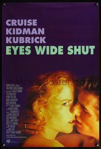 4m496 EYES WIDE SHUT 1sh '99 Stanley Kubrick, best romantic c/u of Tom Cruise & Nicole Kidman!
