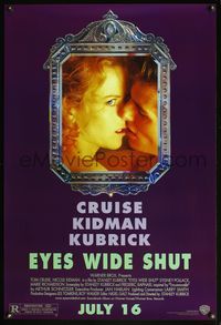 4m495 EYES WIDE SHUT advance 1sh '99 Stanley Kubrick, best romantic c/u of Cruise & Nicole Kidman!