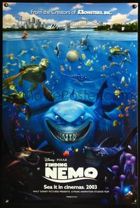 4m514 FINDING NEMO advance DS 1sh '03 great image of Disney & Pixar animated fish!