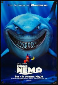 4m515 FINDING NEMO DS advance May 30 style 1sh '03 Disney, Pixar, Bruce & most famous fish!