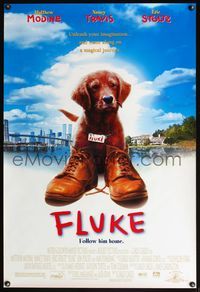 4m528 FLUKE 1sh '95 Matthew Modine, Eric Stoltz, Nancy Travis, Rumbo the dog!