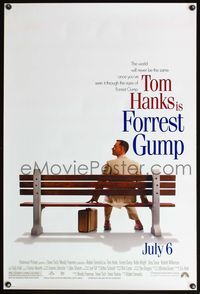 4m534 FORREST GUMP advance 1sh '94 Tom Hanks, Robin Wright Penn, Robert Zemeckis classic!
