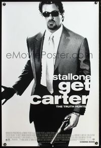 4m544 GET CARTER DS advance 1sh '00 great image of Sylvester Stallone in cool shades w/gun!