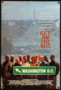 4m545 GET ON THE BUS DS Int'l advance 1sh '96 Spike Lee, one-year Million Man March anniversary!