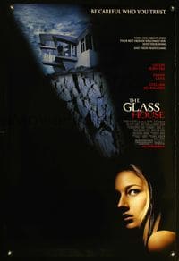 4m561 GLASS HOUSE DS 1sh '01 Leelee Sobieski, creepy image of house on cliff!