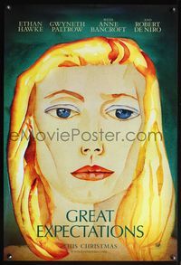 4m583 GREAT EXPECTATIONS DS teaser 1sh '98 abstract artwork of Gwyneth Paltrow!