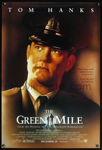 4m586 GREEN MILE DS advance 1sh '99 Tom Hanks, Michael Clarke Duncan, Stephen King prison fantasy!