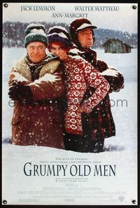 4m594 GRUMPY OLD MEN DS 1sh '93 Walter Matthau, Jack Lemmon, Ann-Margret!