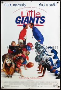4m651 LITTLE GIANTS DS 1sh '94 Rick Moranis vs Ed O'Neill, kids' football!
