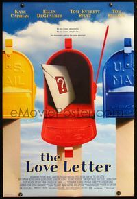 4m663 LOVE LETTER DS 1sh '99 Kate Capshaw, Ellen DeGeneres, Tom Selleck, cool mailbox image!