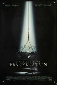 4m671 MARY SHELLEY'S FRANKENSTEIN 1sh '94 Robert De Niro as the monster, creepy horror image!