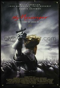 4m673 MESSENGER DS int'l 1sh '99 Luc Besson directed, Milla Jovovich as Joan of Arc!