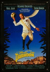 4m039 MOON OVER PARADOR DS 1sh '88 signed by Richard Dreyfuss, Paul Mazursky directed comedy!