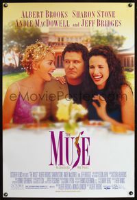 4m678 MUSE DS 1sh '99 Albert Brooks is unhappy w/Sharon Stone, Andie MacDowell!