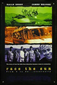 4m715 RACE THE SUN DS 1sh '96 Charles T. Kanganis, Halle Berry, James Belushi, solar car racing!