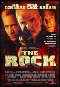 4m717 ROCK DS 1sh '96 Sean Connery, Nicolas Cage, Ed Harris, Alcatraz, directed by Michael Bay!