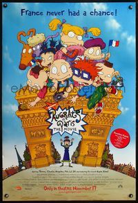 4m719 RUGRATS IN PARIS DS advance 1sh '00 great cartoon art of Nickelodeon kids in France!