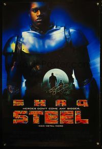4m051 STEEL 1sh '97 signed by Shaquille O'Neil, heroes don't come any bigger!