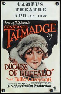 4s099 DUCHESS OF BUFFALO WC '26 beautiful American Constance Talmadge in love with Russian soldier!