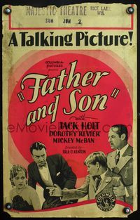 4s107 FATHER & SON WC '29 Jack Holt's son saves him from being accused of murdering Dorothy Revier!
