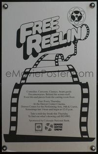 4s117 FREE REELIN local theater WC '80s cool film and movie reel image, from Denver Center Cinema!