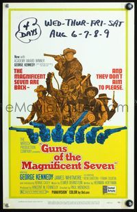 4s139 GUNS OF THE MAGNIFICENT SEVEN WC '69 George Kennedy, James Whitmore, Reni Santoni