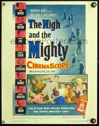 4s150 HIGH & THE MIGHTY WC '54 directed by William Wellman, John Wayne, Claire Trevor